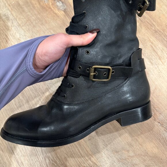 Chloe Combat Boots - Picture 6 of 9